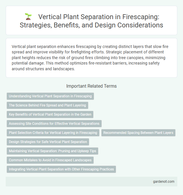 Vertical Plant Separation in Firescaping: Strategies, Benefits, and Design Considerations