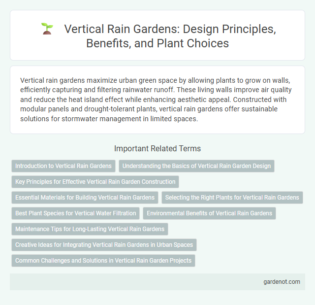 Vertical Rain Gardens: Design Principles, Benefits, and Plant Choices
