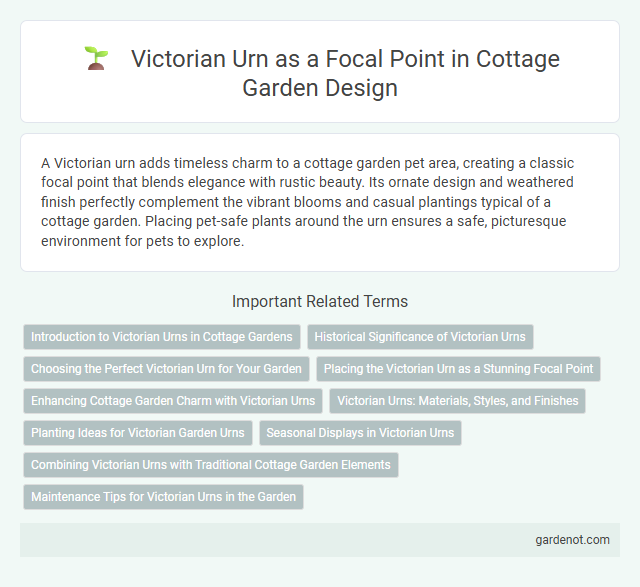 Victorian Urn as a Focal Point in Cottage Garden Design