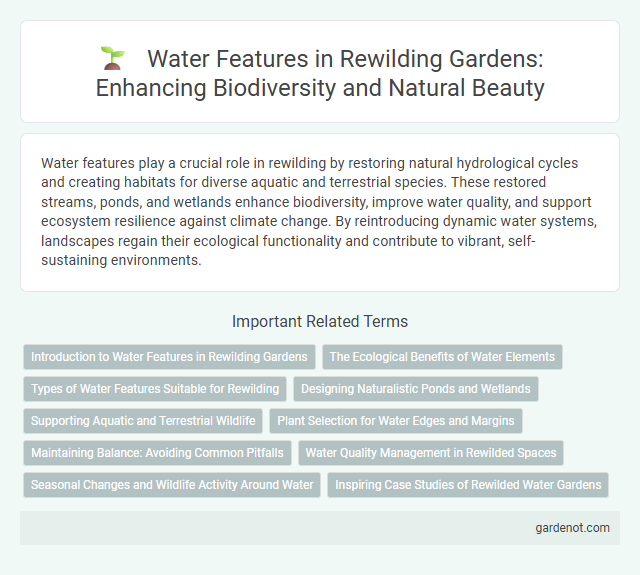 Water Features in Rewilding Gardens: Enhancing Biodiversity and Natural Beauty