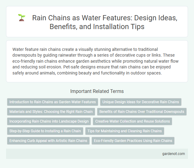 Rain Chains as Water Features: Design Ideas, Benefits, and Installation Tips