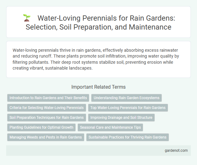 Water-Loving Perennials for Rain Gardens: Selection, Soil Preparation, and Maintenance