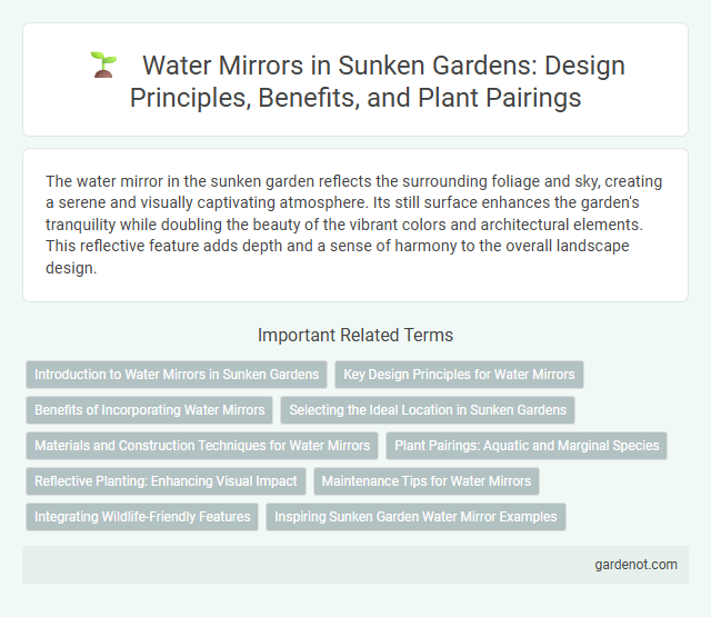 Water Mirrors in Sunken Gardens: Design Principles, Benefits, and Plant Pairings