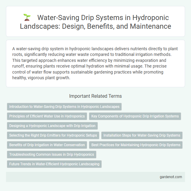 Water-Saving Drip Systems in Hydroponic Landscapes: Design, Benefits, and Maintenance