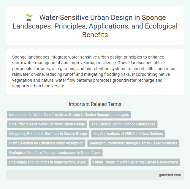 Water-Sensitive Urban Design in Sponge Landscapes: Principles, Applications, and Ecological Benefits