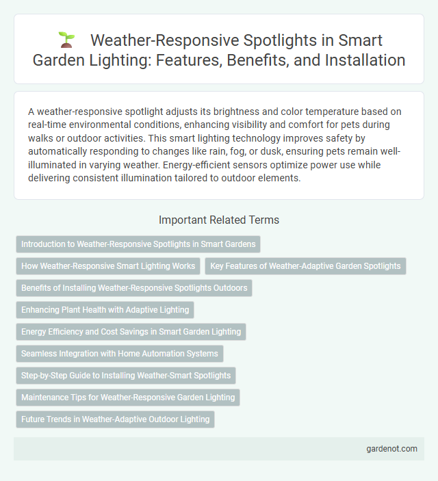 Weather-Responsive Spotlights in Smart Garden Lighting: Features, Benefits, and Installation