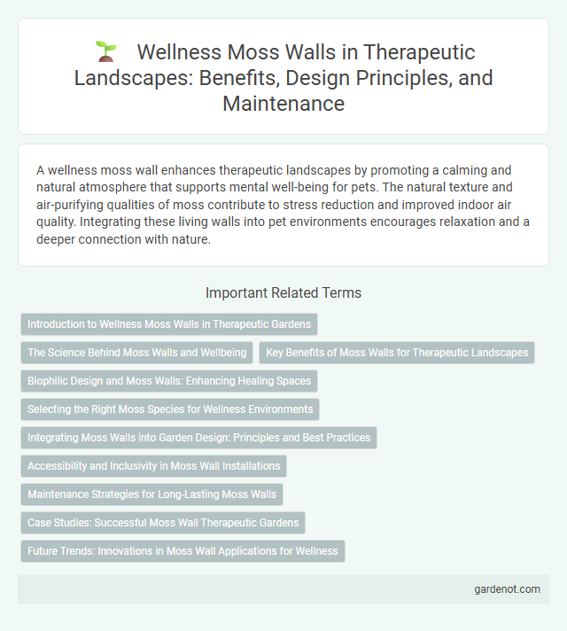 Wellness Moss Walls in Therapeutic Landscapes: Benefits, Design Principles, and Maintenance