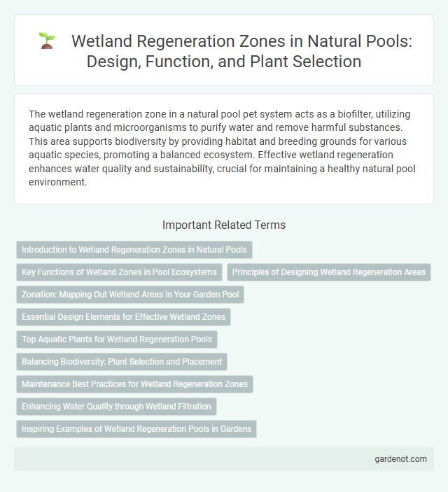 Wetland Regeneration Zones in Natural Pools: Design, Function, and Plant Selection