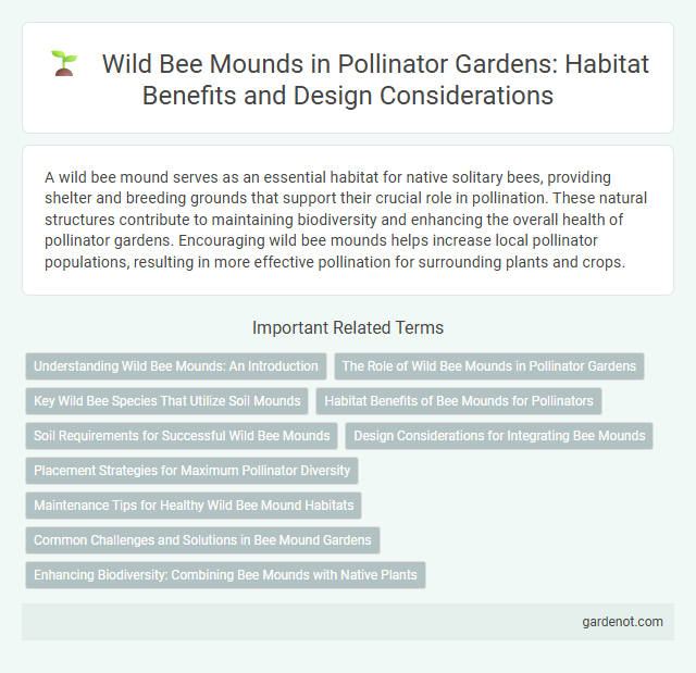 Wild Bee Mounds in Pollinator Gardens: Habitat Benefits and Design Considerations