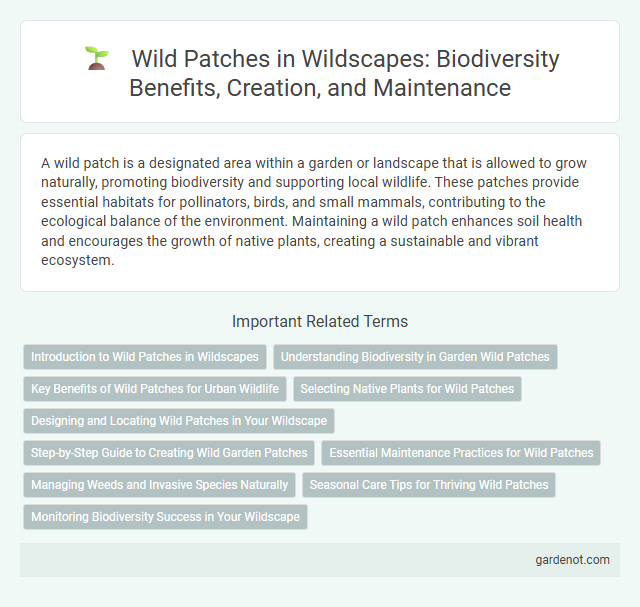 Wild Patches in Wildscapes: Biodiversity Benefits, Creation, and Maintenance