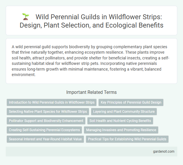 Wild Perennial Guilds in Wildflower Strips: Design, Plant Selection, and Ecological Benefits