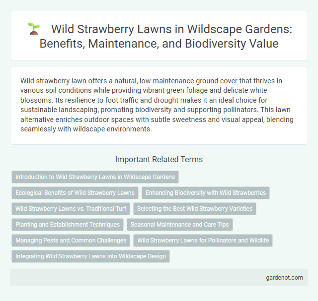 Wild Strawberry Lawns in Wildscape Gardens: Benefits, Maintenance, and Biodiversity Value