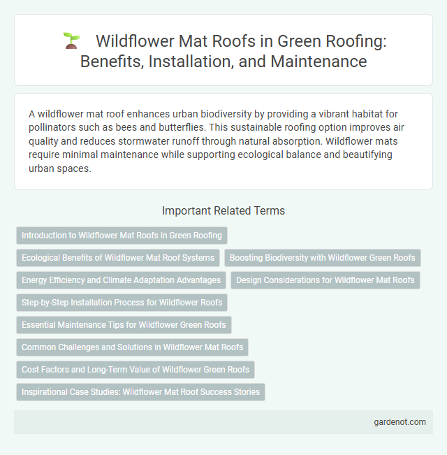 Wildflower Mat Roofs in Green Roofing: Benefits, Installation, and Maintenance