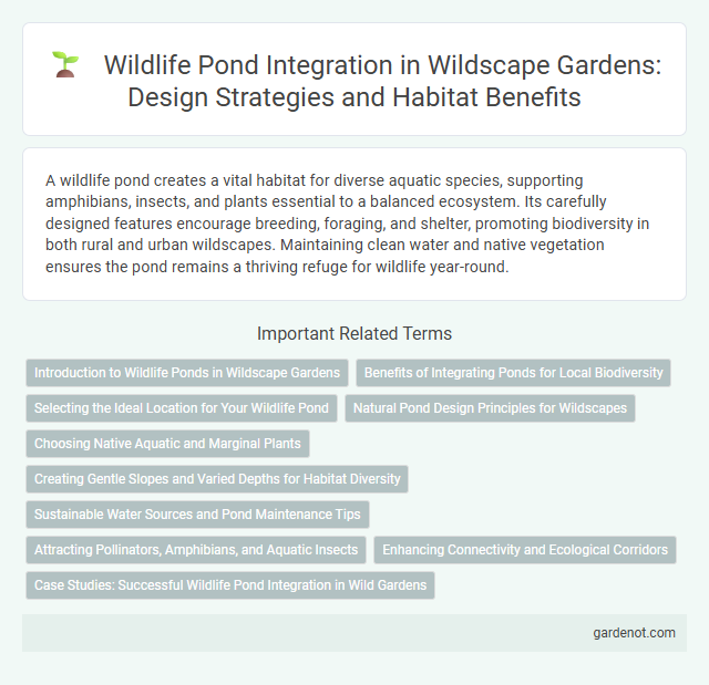 Wildlife Pond Integration in Wildscape Gardens: Design Strategies and Habitat Benefits