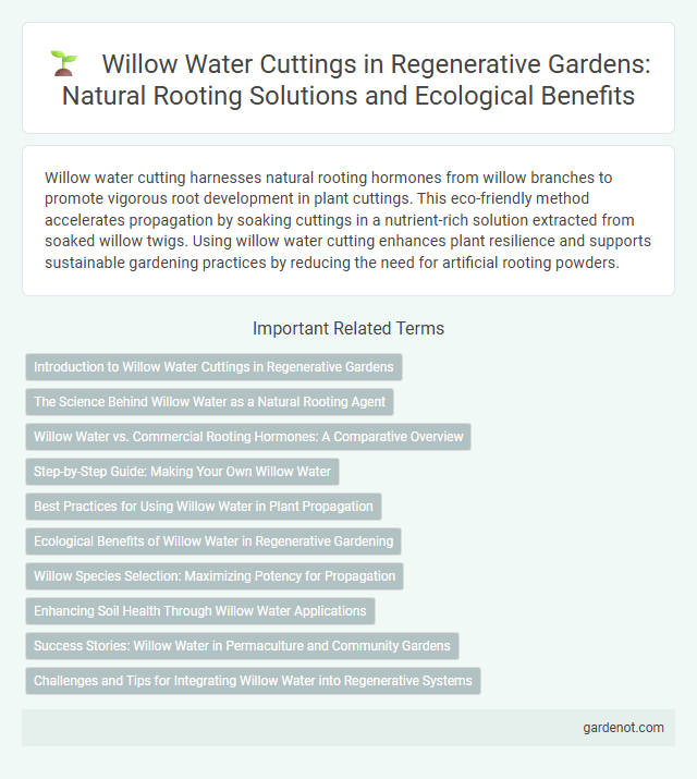 Willow Water Cuttings in Regenerative Gardens: Natural Rooting Solutions and Ecological Benefits