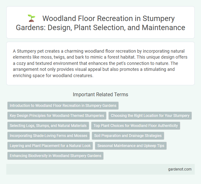 Woodland Floor Recreation in Stumpery Gardens: Design, Plant Selection, and Maintenance