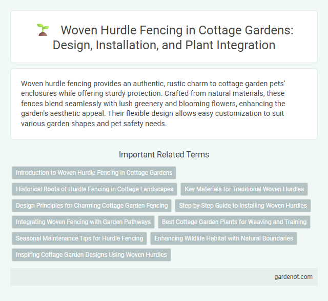 Woven Hurdle Fencing in Cottage Gardens: Design, Installation, and Plant Integration