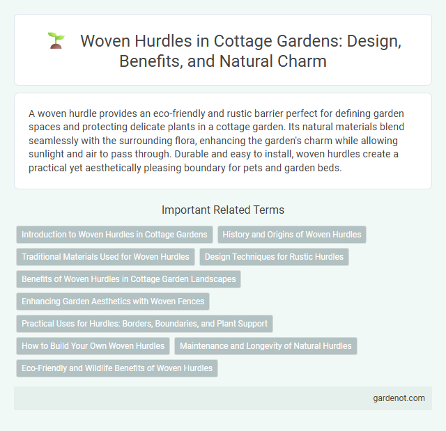 Woven Hurdles in Cottage Gardens: Design, Benefits, and Natural Charm