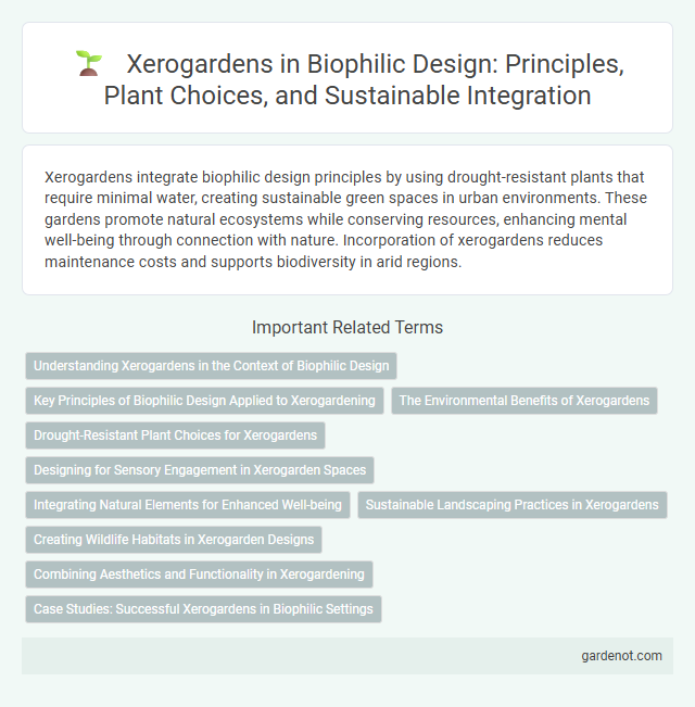 Xerogardens in Biophilic Design: Principles, Plant Choices, and Sustainable Integration