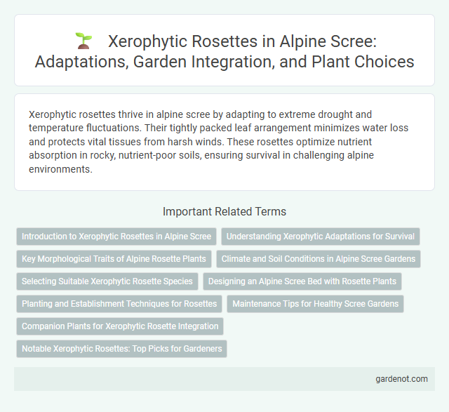 Xerophytic Rosettes in Alpine Scree: Adaptations, Garden Integration, and Plant Choices