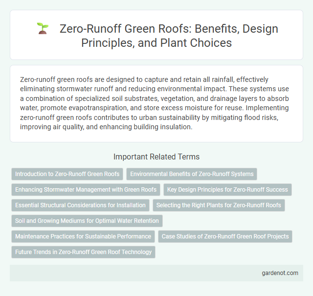 Zero-Runoff Green Roofs: Benefits, Design Principles, and Plant Choices