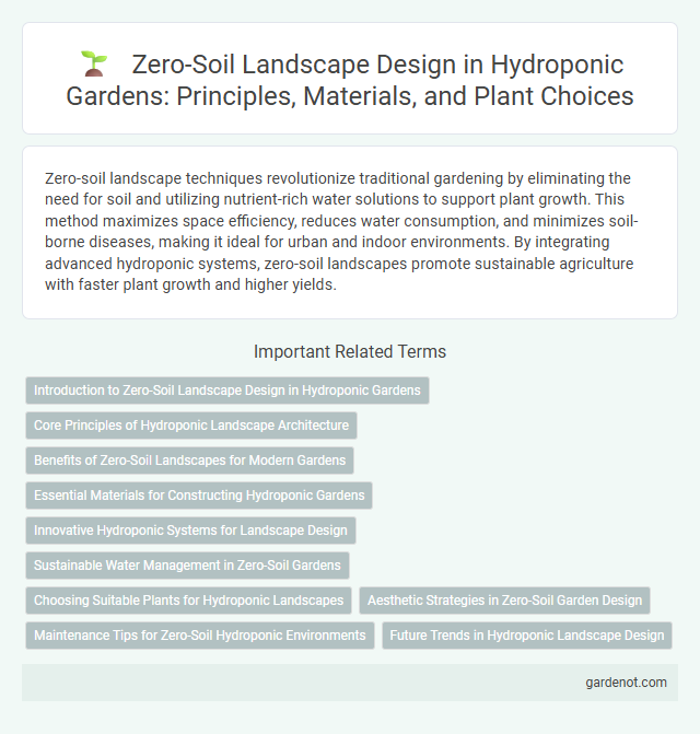Zero-Soil Landscape Design in Hydroponic Gardens: Principles, Materials, and Plant Choices