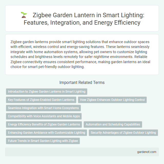 Zigbee Garden Lantern in Smart Lighting: Features, Integration, and Energy Efficiency