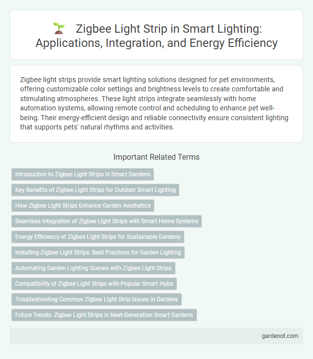 Zigbee Light Strip in Smart Lighting: Applications, Integration, and Energy Efficiency