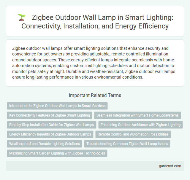 Zigbee Outdoor Wall Lamp in Smart Lighting: Connectivity, Installation, and Energy Efficiency
