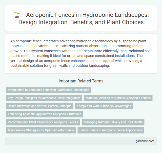 Aeroponic Fences in Hydroponic Landscapes: Design Integration, Benefits, and Plant Choices