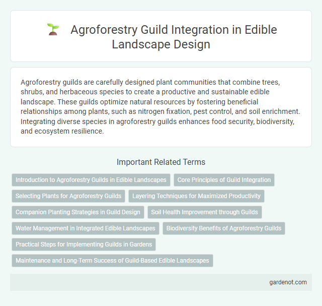 Agroforestry Guild Integration in Edible Landscape Design