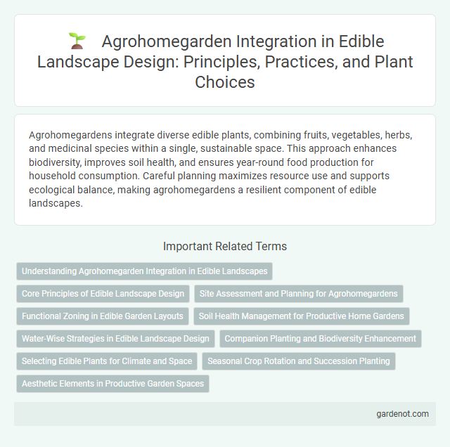 Agrohomegarden Integration in Edible Landscape Design: Principles, Practices, and Plant Choices