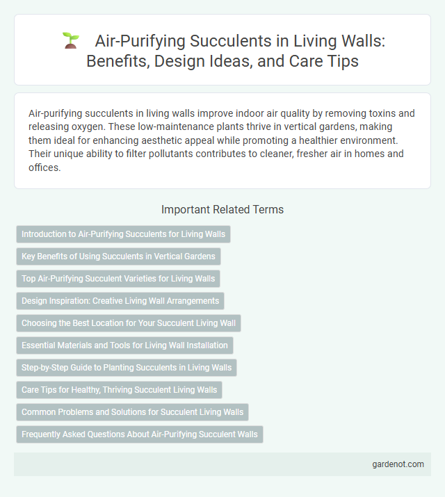 Air-Purifying Succulents in Living Walls: Benefits, Design Ideas, and Care Tips