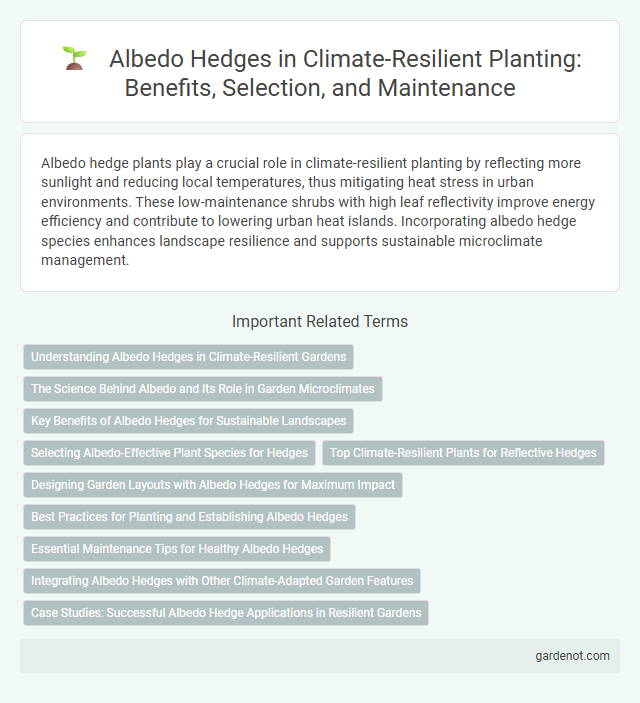 Albedo Hedges in Climate-Resilient Planting: Benefits, Selection, and Maintenance
