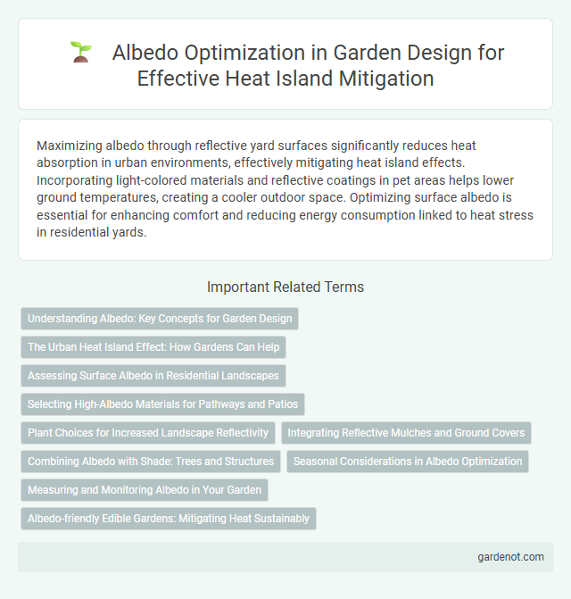 Albedo Optimization in Garden Design for Effective Heat Island Mitigation