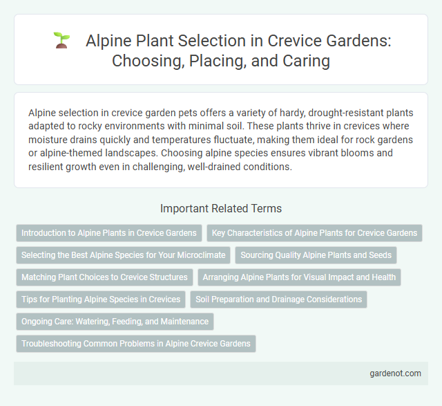 Alpine Plant Selection in Crevice Gardens: Choosing, Placing, and Caring
