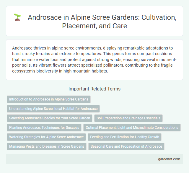 Androsace in Alpine Scree Gardens: Cultivation, Placement, and Care