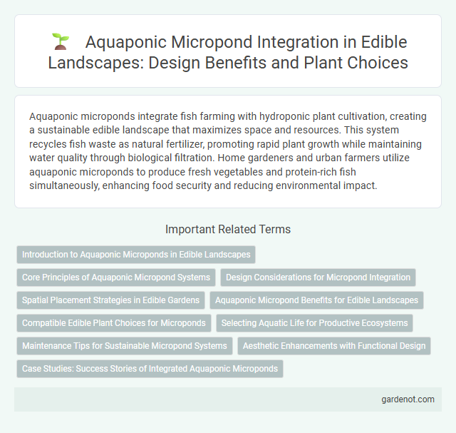 Aquaponic Micropond Integration in Edible Landscapes: Design Benefits and Plant Choices