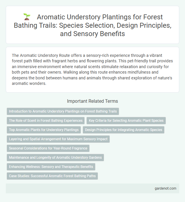Aromatic Understory Plantings for Forest Bathing Trails: Species Selection, Design Principles, and Sensory Benefits