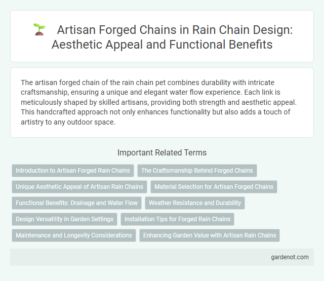 Artisan Forged Chains in Rain Chain Design: Aesthetic Appeal and Functional Benefits