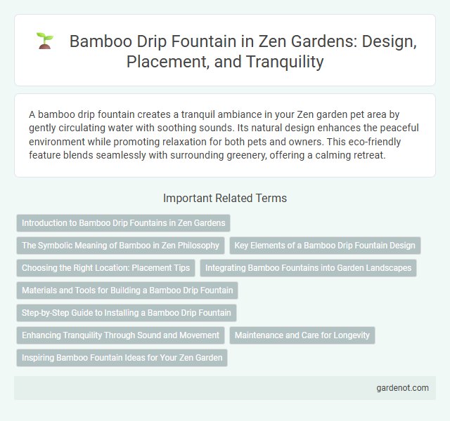 Bamboo Drip Fountain in Zen Gardens: Design, Placement, and Tranquility