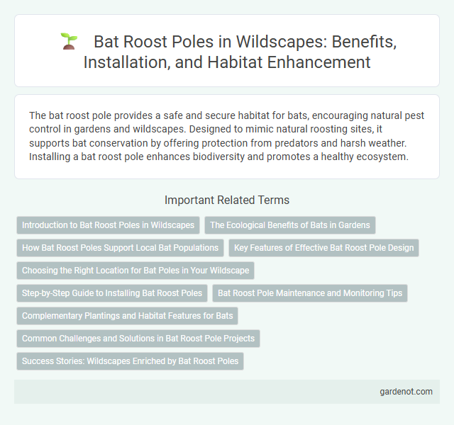 Bat Roost Poles in Wildscapes: Benefits, Installation, and Habitat Enhancement