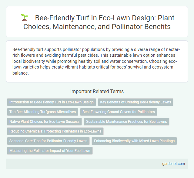 Bee-Friendly Turf in Eco-Lawn Design: Plant Choices, Maintenance, and Pollinator Benefits