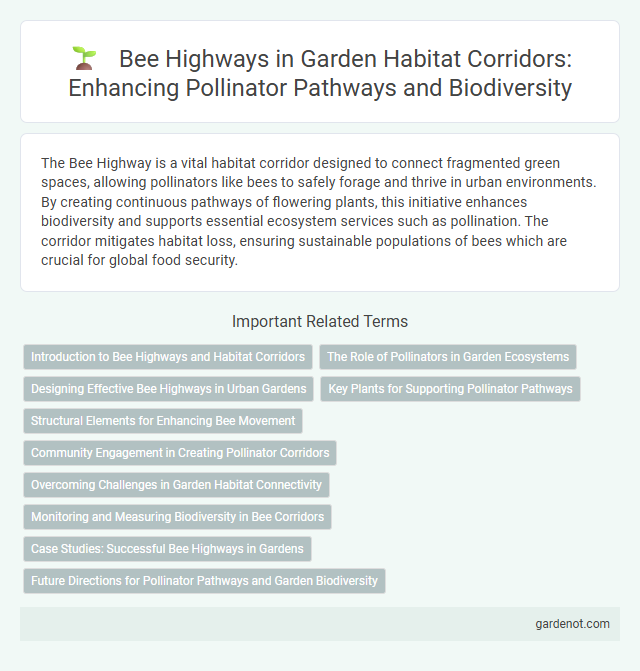 Bee Highways in Garden Habitat Corridors: Enhancing Pollinator Pathways and Biodiversity