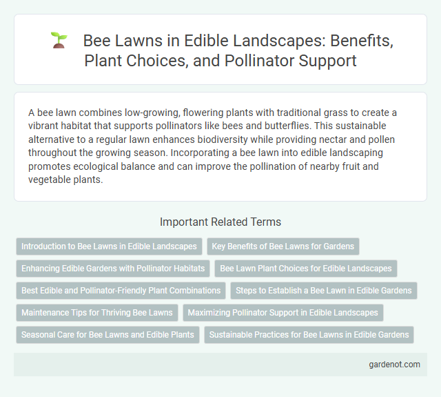 Bee Lawns in Edible Landscapes: Benefits, Plant Choices, and Pollinator Support