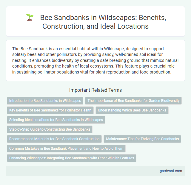 Bee Sandbanks in Wildscapes: Benefits, Construction, and Ideal Locations