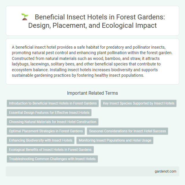 Beneficial Insect Hotels in Forest Gardens: Design, Placement, and Ecological Impact