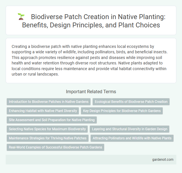 Biodiverse Patch Creation in Native Planting: Benefits, Design Principles, and Plant Choices