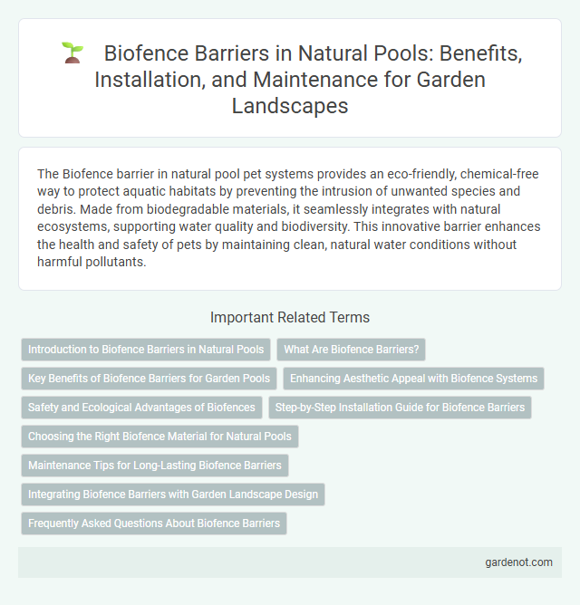Biofence Barriers in Natural Pools: Benefits, Installation, and Maintenance for Garden Landscapes