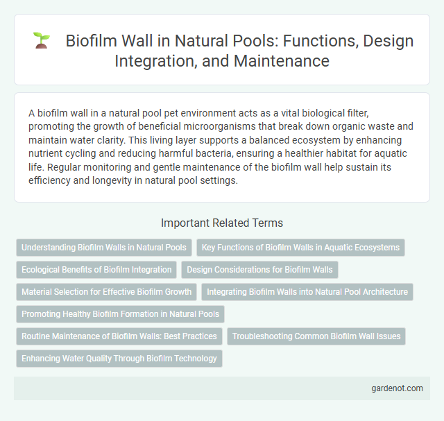 Biofilm Wall in Natural Pools: Functions, Design Integration, and Maintenance